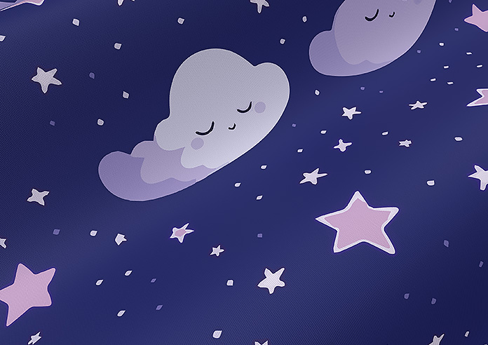 Starry Night, Purple Dream - Roller Blind - Image 4